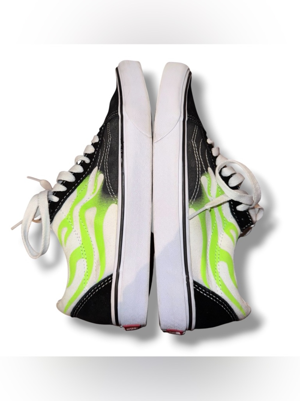 Vans Old Skool Flame Black True White size M6.5 W8 - Picture 6 of 8